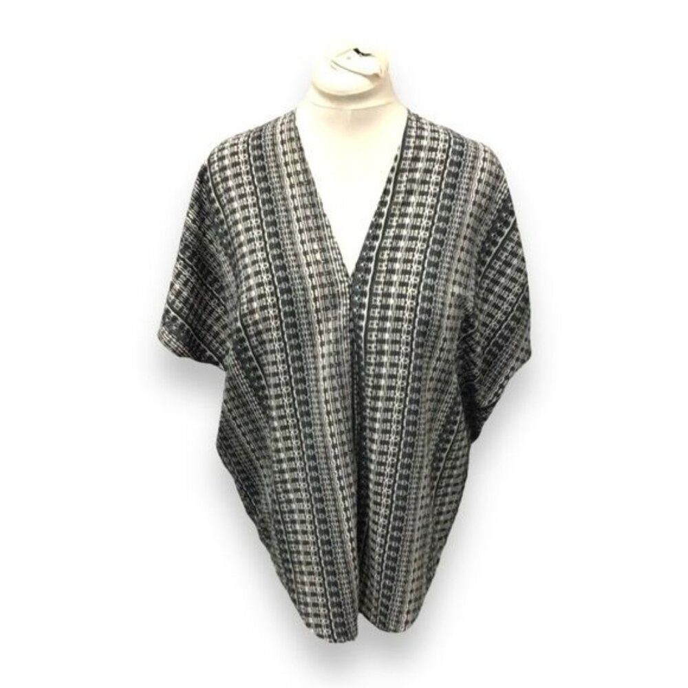 Philosophy Women’s Short Sleeve V Neck Oversized Tunic, Black, size M